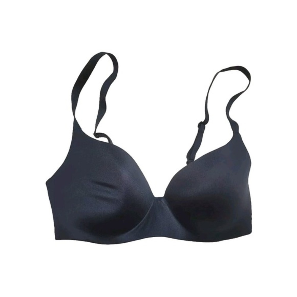 Tommy John Bra Womens 32 D Black Second Skin Lightly Lined Wireless